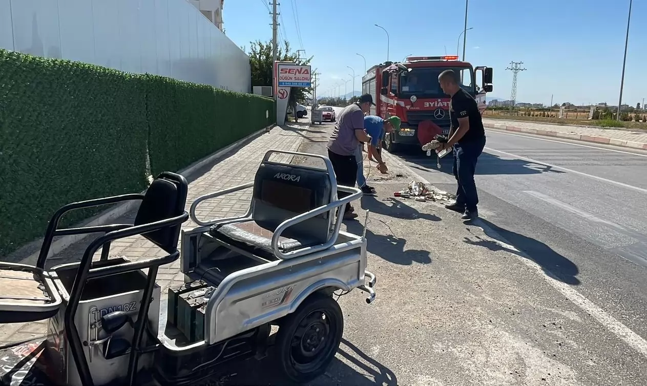 Elektrikli Bisiklette Unutulan Telefon Patladı: Yangın Kısa Sürede Söndürüldü